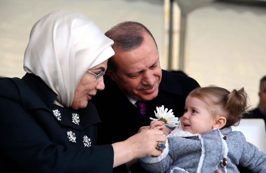Emine Erdogan with husband
