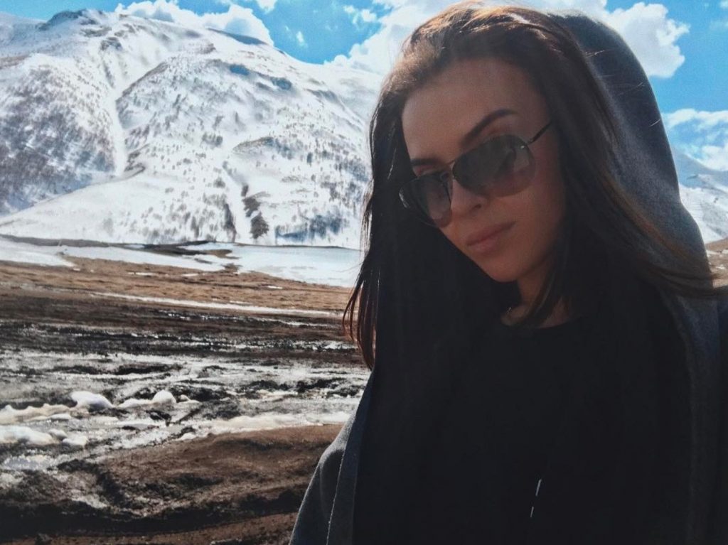 Ксения Соколова в горах