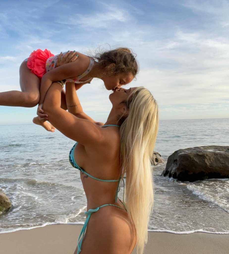 Mia Rivero with daughter